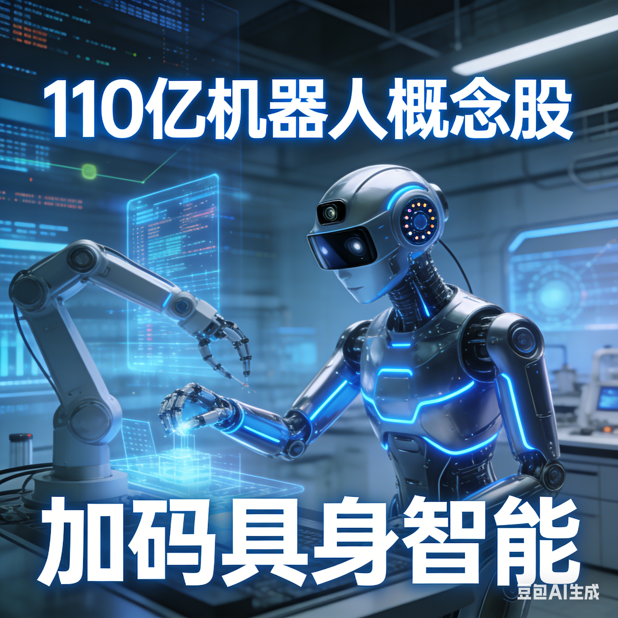 110亿机器人概念股，加码具身智能！
