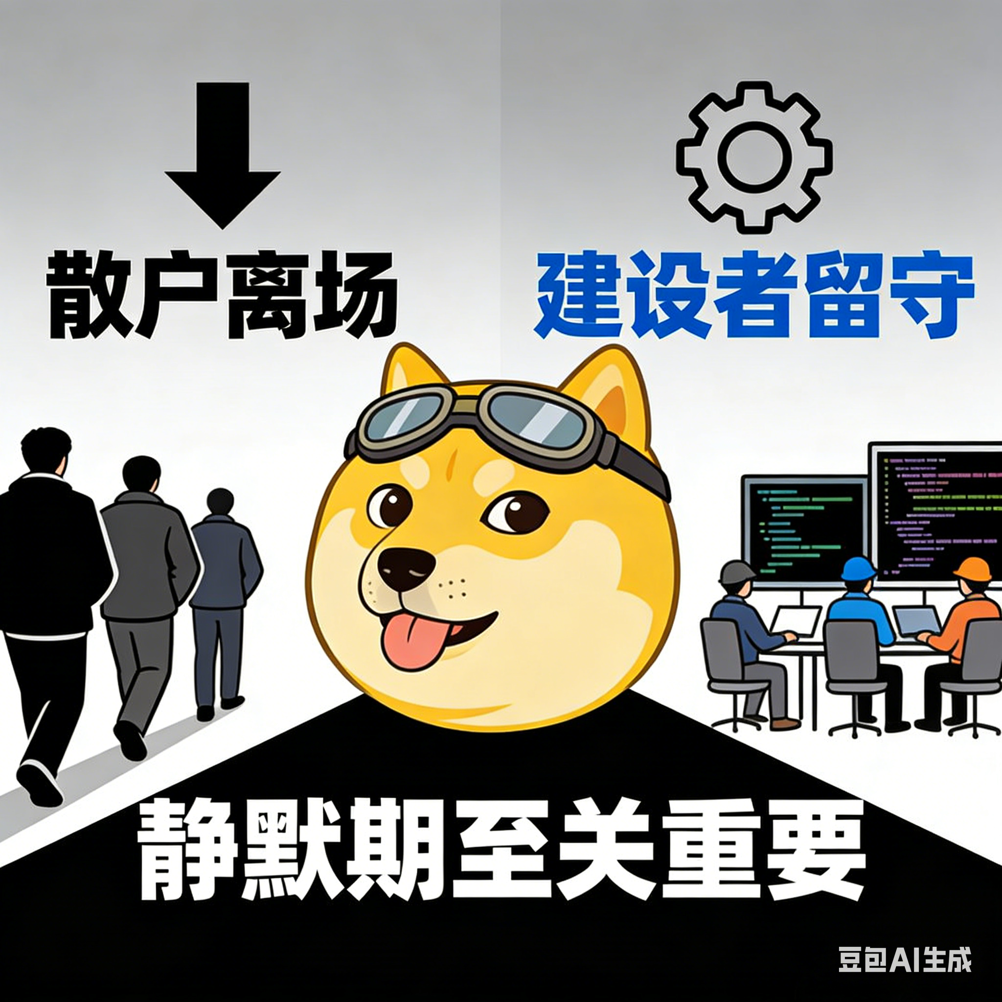 零售投资者离场，建设者留守——狗狗币的静默期为何可能至关重要