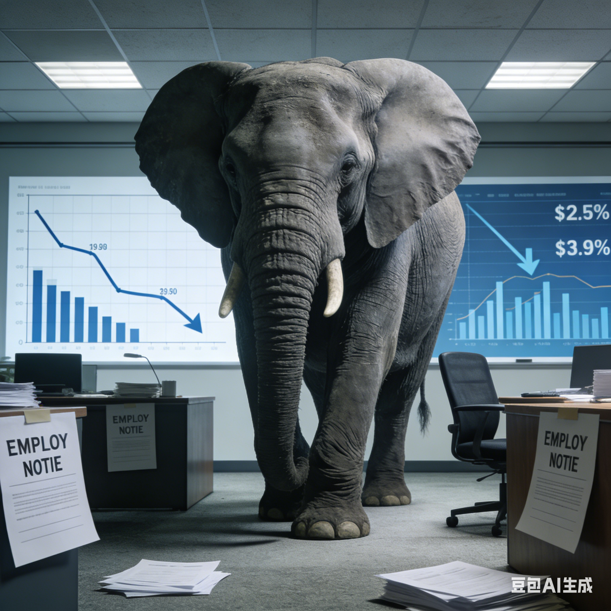 房间中的大象：美国就业持续走弱，裁员规模逼近金融危机水平