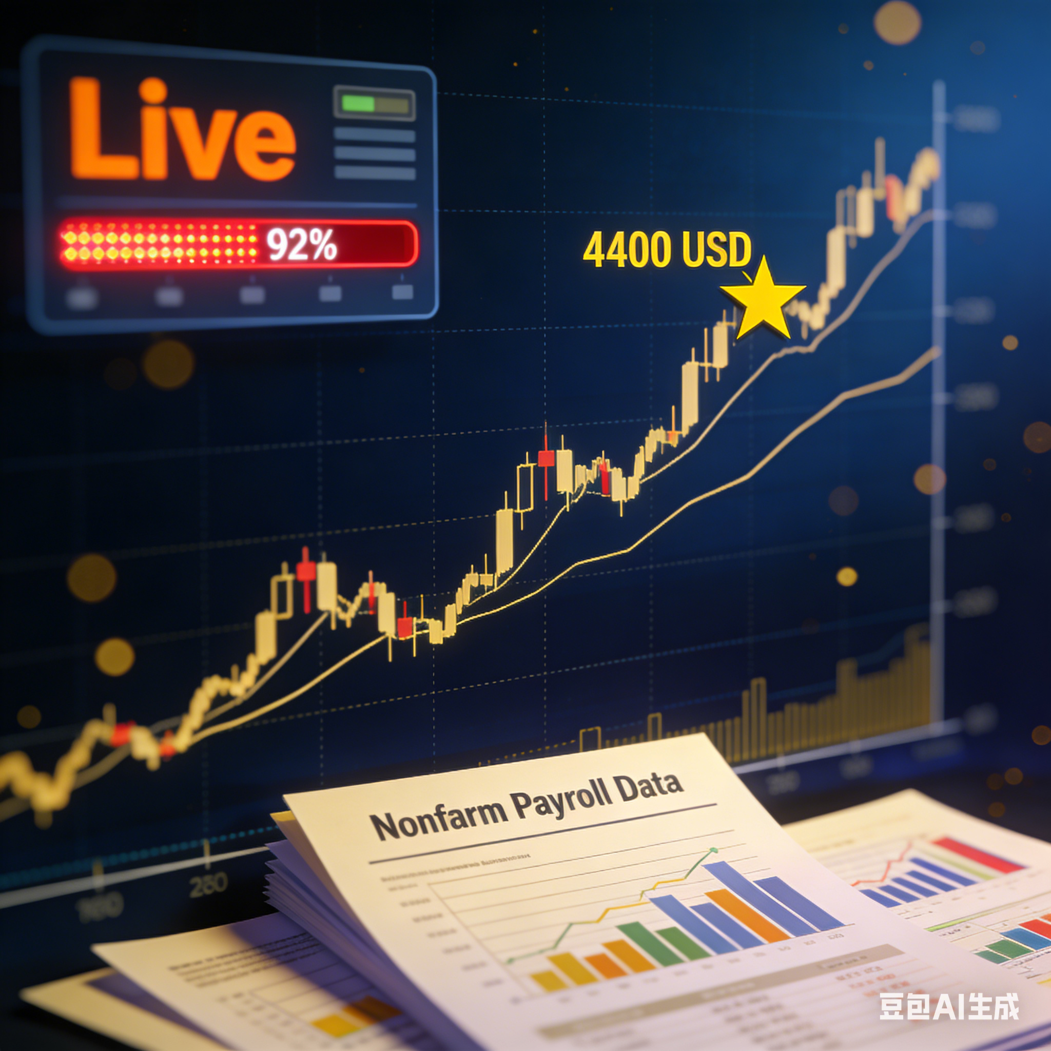 非农数据来袭！国际现货黄金4400美元并非终点？